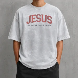 Funny Hot Jesus The Way The Truth And The Life Washed T-Shirt