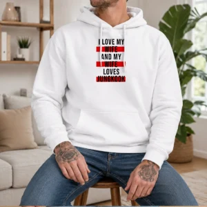 Original I Love My Wife And My Wife Loves Jungkook Hoodie