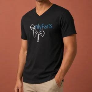 Nice Onlyfarts Onlyfan Logo V-Neck Shirt