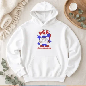 Nice Original PCA Chicago Baseball Character Shirt With Pinstripe Uniform And Baseball Bat Hoodie