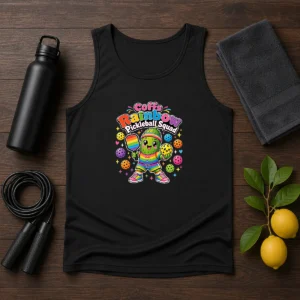Hot Coffs Rainbow Pickleball Squad Kawaii Tank Top