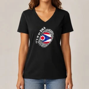 Official Ohio It'S In My DNA V-Neck Shirt