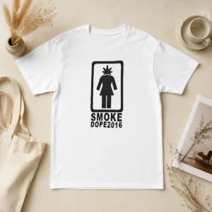 Hot Funny Smoke Dope 2016 Weed Leaf Girl Logo Marijuana