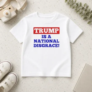 Official Trump Is A National Disgrace Political Protest Kids T-Shirt