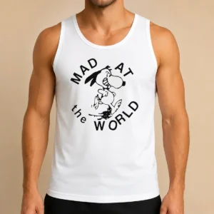 Pretty Snoopy Peanuts Mad At The World Tank Top