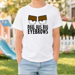 Original Paul Has Big Eyebrows Kids T-Shirt