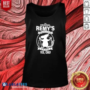 Funny Remy Ratatouille The Original Remy S Every Second Counts Yes Chef Disney Cartoon Tank Top optimized for summer wear