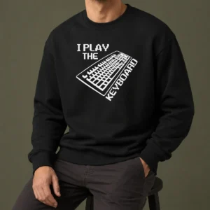 Premium Pretty I Play The Keyboard Pixel Art Gamer Computer Sweater
