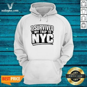 Good I Survived My Trip To NYC Silhouette Humor Hoodie