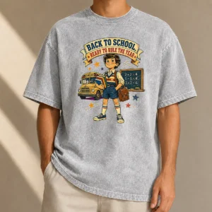 Top Hot Back To School Vintage Pride Kids Washed T-Shirt