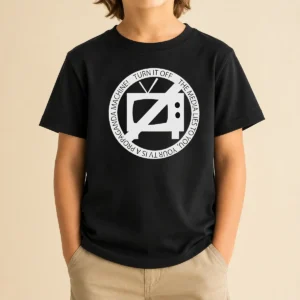 Premium Turn It Off The Media Lies To You Your TV Is A Propaganda Machine Kids T-Shirt