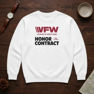 Nice VFW Veterans Of Foreign Wars Honor The Contract Logo Sweater