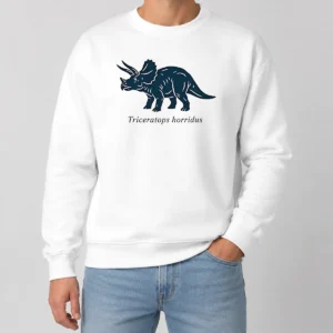 Awesome Triceratops Horridus Dinosaur Prehistoric Animal Paleontology Biology Science Sweater