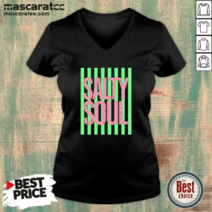 Top Salty Soul Retro Stripes Sunshine V-Neck Shirt
