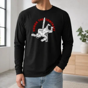 Nice Military Honor The Contract Veteran Stab With Pen Metaphor Long Sleeve Shirt