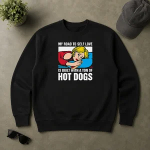 Top Good Self Love Black Sweater