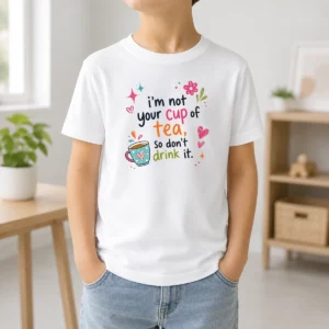 Original Im Not Your Cup Of Tea So Dont Drink It Kids T-Shirt