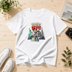 Top NYC Trip Survivor Vector t shirt featuring bold graphic design on a classic crew neck cotton tee