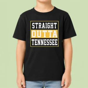 Hot Pretty Straight Outta Tennessee Kids T-Shirt