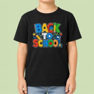 Pretty Exciting Back To School Silhouette For Students Kids T-Shirt