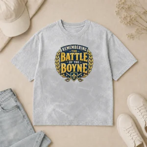 Top Pride In History Typography For Battle Of The Boyne Washed T-Shirt