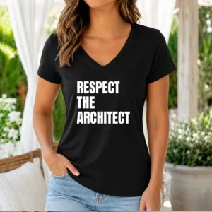 Awesome Respect The Architect V-Neck Shirt