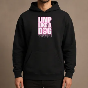 Premium Pretty Limp Like A Dog Paw Print Hoodie