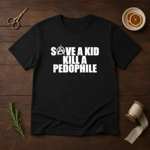Good Save A Kid Kill A Pedophile Anarchy Symbol Message