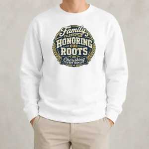 Nice Good Family Celebration Gratitude Mascot Badge Sweater