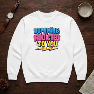 Pretty Dopamine Addicted To You Pixel Love Sweater