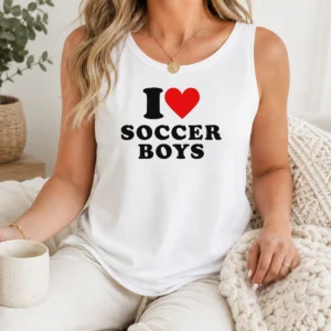 Premium Original I Love Soccer Boys Tank Top