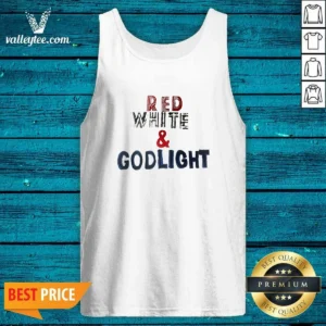 Premium Red White And Godlight Patriotic Tank Top