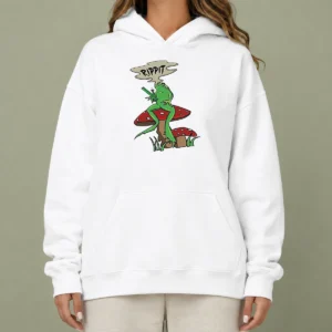 Top Frog Holding Gun Rippit Hoodie
