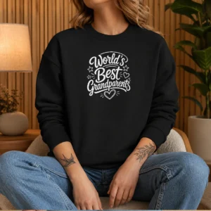 Original Worlds Best Grandparents Day Line Art Sweater