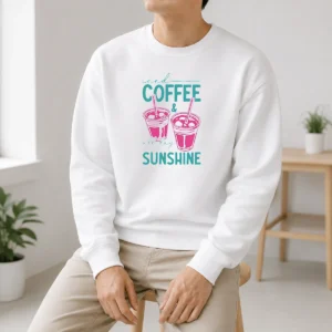 Nice Iced Coffee All Day Sunshine Summer Beach Sweater