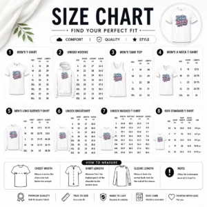 Size chart for Top Back To School Squad Y2K Chrome with measurements in inches and cm