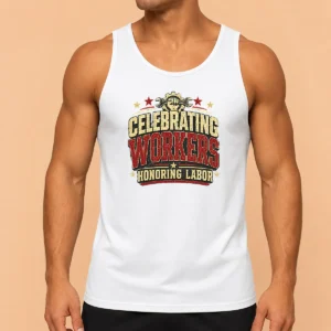 Good Nice Labour Day Pride Celebrating Workers Retro Distresse Tank Top