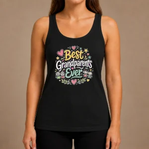 Good Best Grandparents Ever For Grandparents Doodle Typograp Tank Top