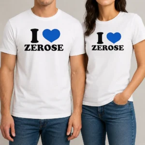 Good Awesome I Love Zerose t shirt in classic fit with bold text design on front