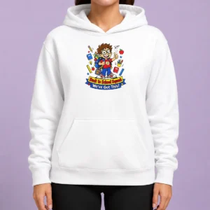Pretty Awesome Back To School Cartoon Squad For Kids Hoodie