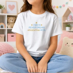 Nice I Had A Fever Dream Argentina Won Football Kids T-Shirt