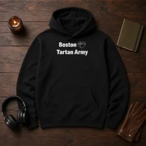 Nice Boston Tartan Army I Love Scotland Soccer National Team Supporters Hoodie