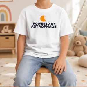 Nice Powered By Astrophage Geek Kids T-Shirt