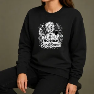 Hot Science Is My Superpower Line Art Sweater