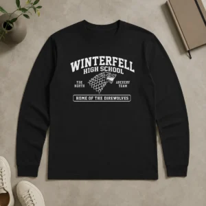 Pretty Winterfell High School Geek Long Sleeve Shirt