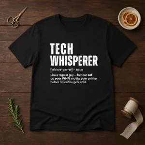 Original Tech Whisperer Definition Funny IT Support Quote