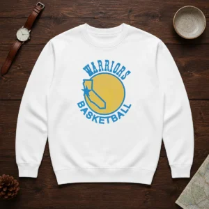Official Golden State Warriors NBA Warriors Basketball Logo sweater in navy blue with team emblem on front