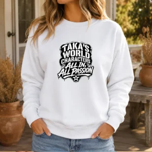 Pretty Takas World Characters Passion Stencil Shirt For Anime Sweater