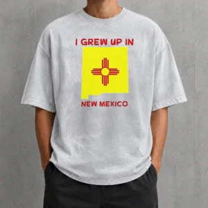Official I Grew Up In New Mexico Washed T-Shirt