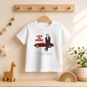 Hot Ferris Bueller Life Is Good Life Moves Pretty Fast If You Do Not Stop Kids T-Shirt